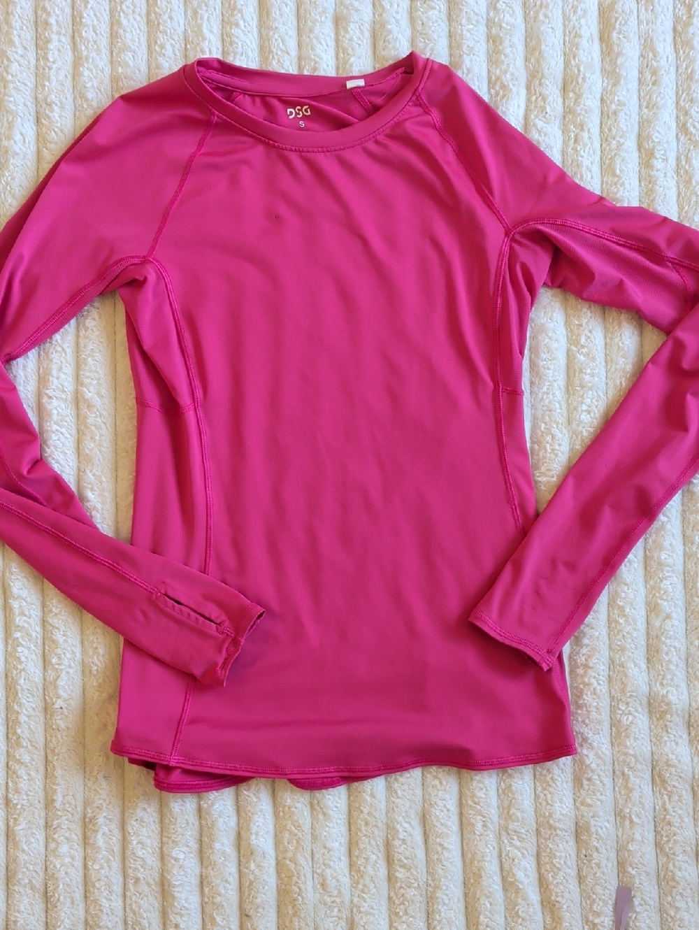 DSG Hot Pink Long-Sleeve Performance Top